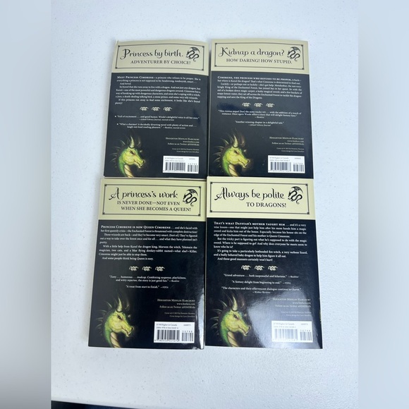 Enchanted Forest Chronicles Set Book 1,2,3,4 by Patricia C. Wrede Dragons PB - Picture 2 of 8